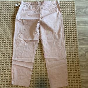 Tan/pink khakis straight legged pants
